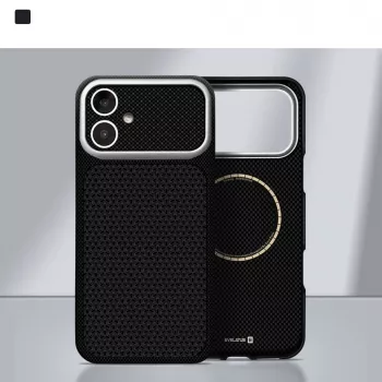 Custodia MagSafe Evelatus Apple iPhone 17 Carbon Premium Edition nera
