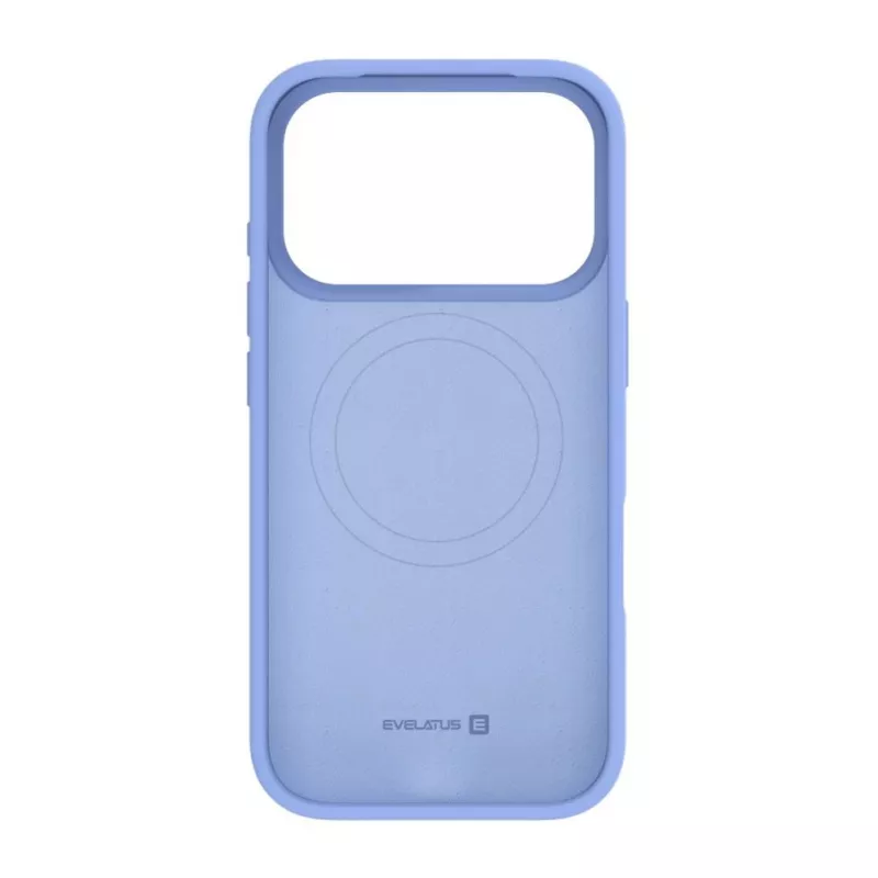 Evelatus Custodia in silicone Soft Touch Premium MagSafe per Apple iPhone 18 Pro blu