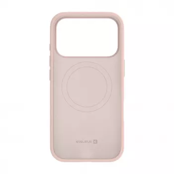 Evelatus custodia in silicone Soft Touch MagSafe Premium per Apple iPhone 18 Pro rosa sabbia