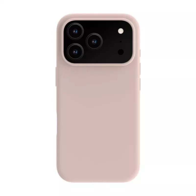 Evelatus custodia in silicone Soft Touch MagSafe Premium per Apple iPhone 18 Pro rosa sabbia