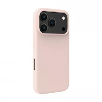 Evelatus custodia in silicone Soft Touch MagSafe Premium per Apple iPhone 18 Pro rosa sabbia