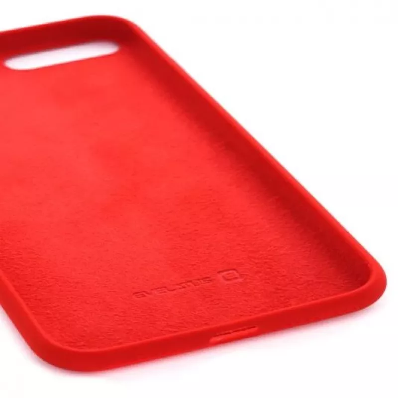 Evelatus Custodia in Silicone Premium Soft Touch per Apple iPhone 7 Plus/8 Plus Rosso