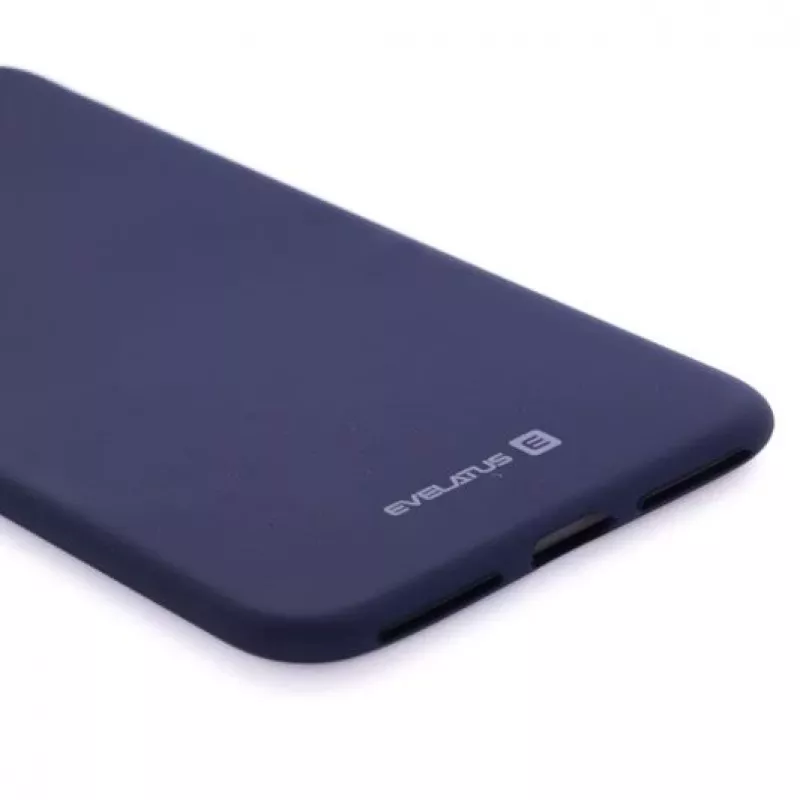 Evelatus Custodia in Silicone per Apple iPhone 7 Plus/8 Plus Blu Mezzanotte