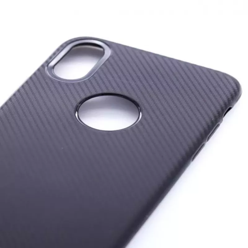 Evelatus Apple iPhone X Carbon Cover posteriore nero