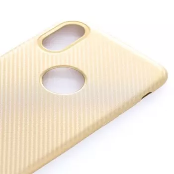 Evelatus Custodia Posteriore Carbon Gold per Apple iPhone X