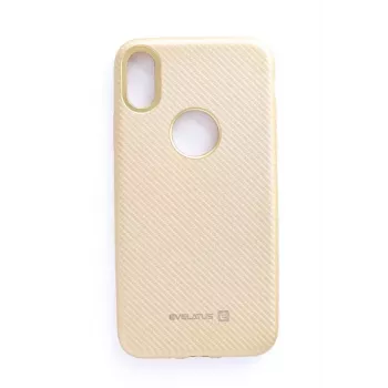 Evelatus Custodia Posteriore Carbon Gold per Apple iPhone X
