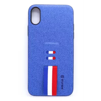 Evelatus Apple iPhone X Free Blue custodia in silicone liquido blu