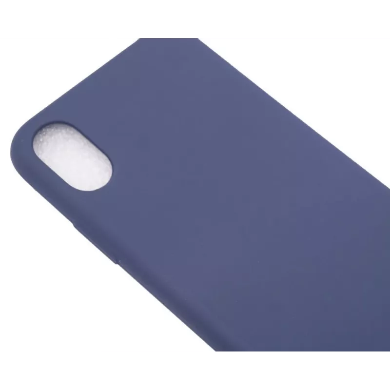 Evelatus Apple iPhone X Custodia in silicone nano Soft Touch TPU blu