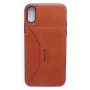 Custodia portafoglio folio Evelatus per Apple iPhone X Nobel marrone