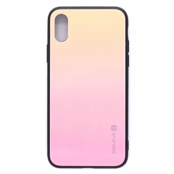 Evelatus Apple iPhone X/Xs custodia in vetro Gradient 1 Mild Melon