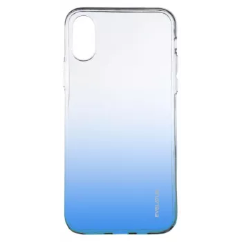 Evelatus Apple iPhone X/XS custodia TPU sfumata blu