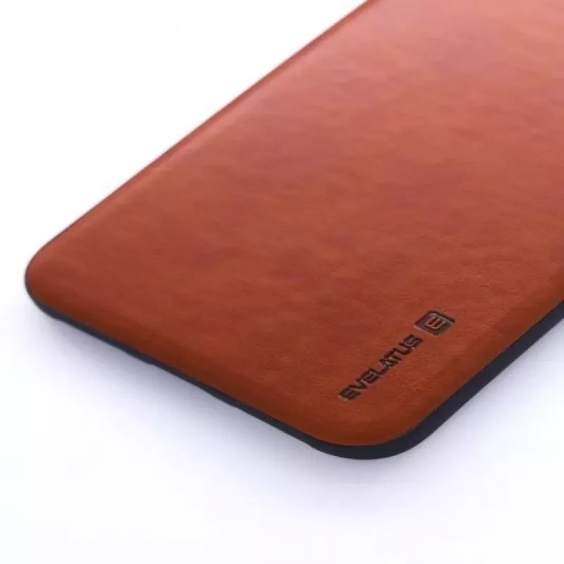Evelatus Apple iPhone X / XS Cover posteriore Kuton marrone