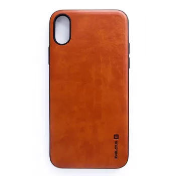 Evelatus Apple iPhone X / XS Cover posteriore Kuton marrone