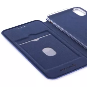 Evelatus Custodia a libro per Apple iPhone XR blu scuro