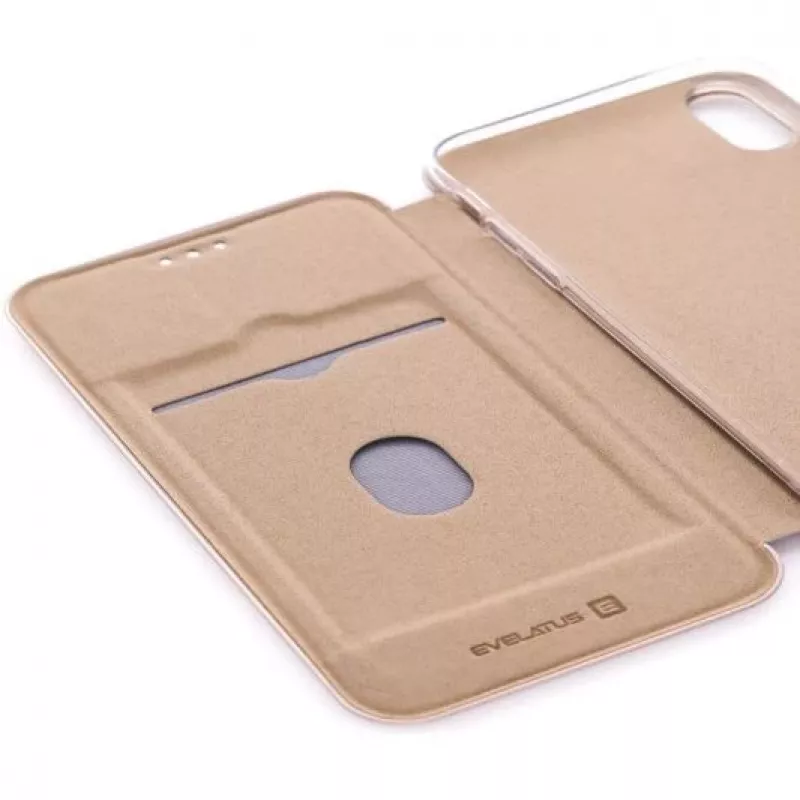 Evelatus Custodia a libro per Apple iPhone XR oro