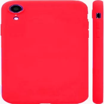 Custodia in nano silicone Soft Touch TPU per Apple iPhone XR Evelatus rossa