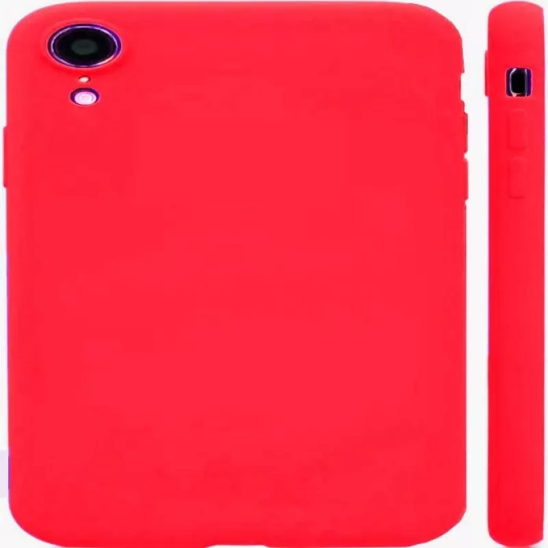 Custodia in nano silicone Soft Touch TPU per Apple iPhone XR Evelatus rossa