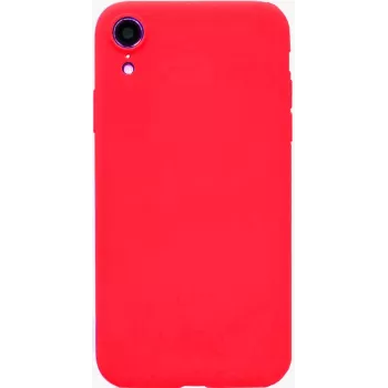 Custodia in nano silicone Soft Touch TPU per Apple iPhone XR Evelatus rossa