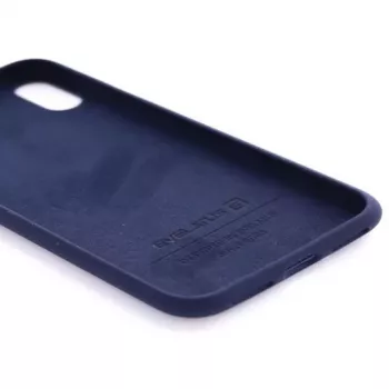 Evelatus Apple iPhone Xs Max Custodia in silicone nano Soft Touch TPU blu mezzanotte