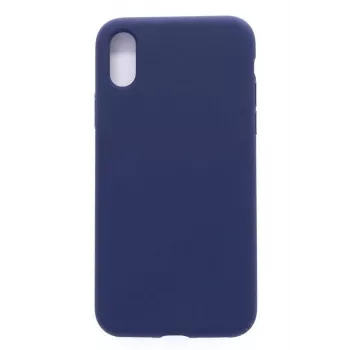 Evelatus Apple iPhone Xs Max Custodia in silicone nano Soft Touch TPU blu mezzanotte