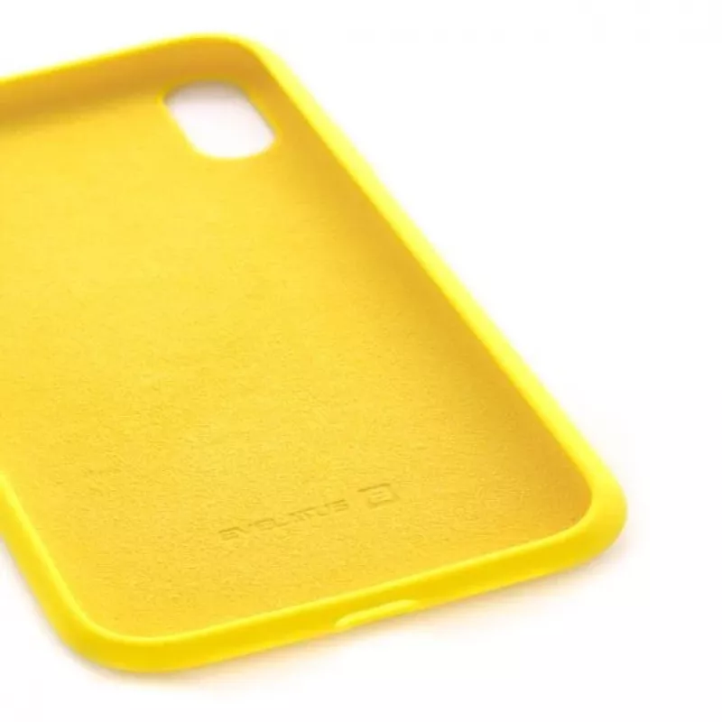 Evelatus Apple iPhone Xs custodia in silicone Premium Soft Touch giallo chiaro