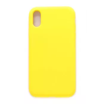 Evelatus Apple iPhone Xs custodia in silicone Premium Soft Touch giallo chiaro