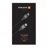 Evelatus Cavo USB-C a USB-C a spirale 1,2 m 60 W PD intrecciato Nero