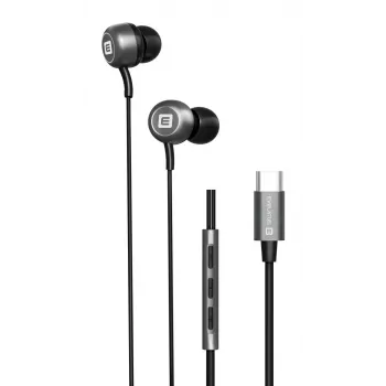 Evelatus cuffie Crystal Clear Audio con USB-C e microfono nere