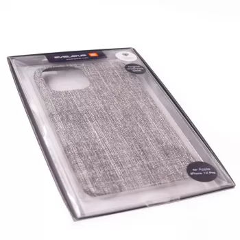 Evelatus Custodia in tessuto per Apple iPhone 12/12 Pro EFC01 - nera