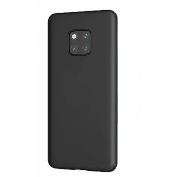 Evelatus Huawei Mate 20 Pro Custodia in silicone Premium Soft Touch nera