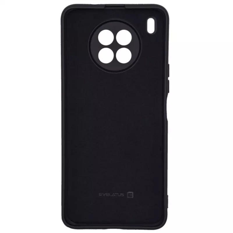 Evelatus Huawei Nova 8i custodia in silicone nano Soft Touch TPU nera