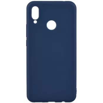 Evelatus Custodia in silicone per Huawei P Smart 2019, blu mezzanotte