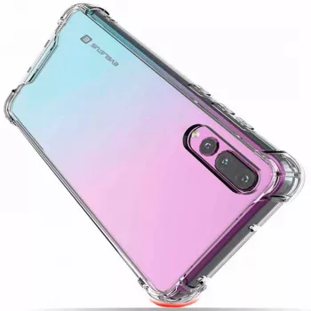Custodia in silicone TPU antiurto militare per Huawei P30 Evelatus trasparente