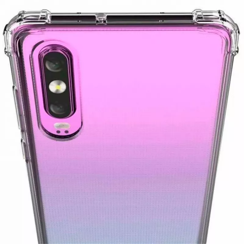 Custodia in silicone TPU antiurto militare per Huawei P30 Evelatus trasparente