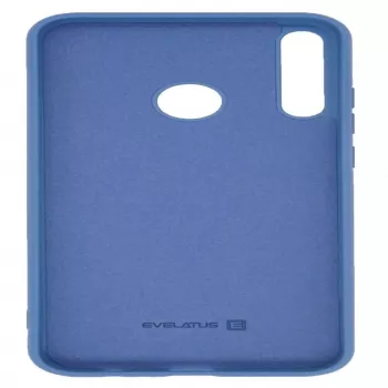 Evelatus Huawei P40 Lite E Custodia in silicone Soft Touch blu