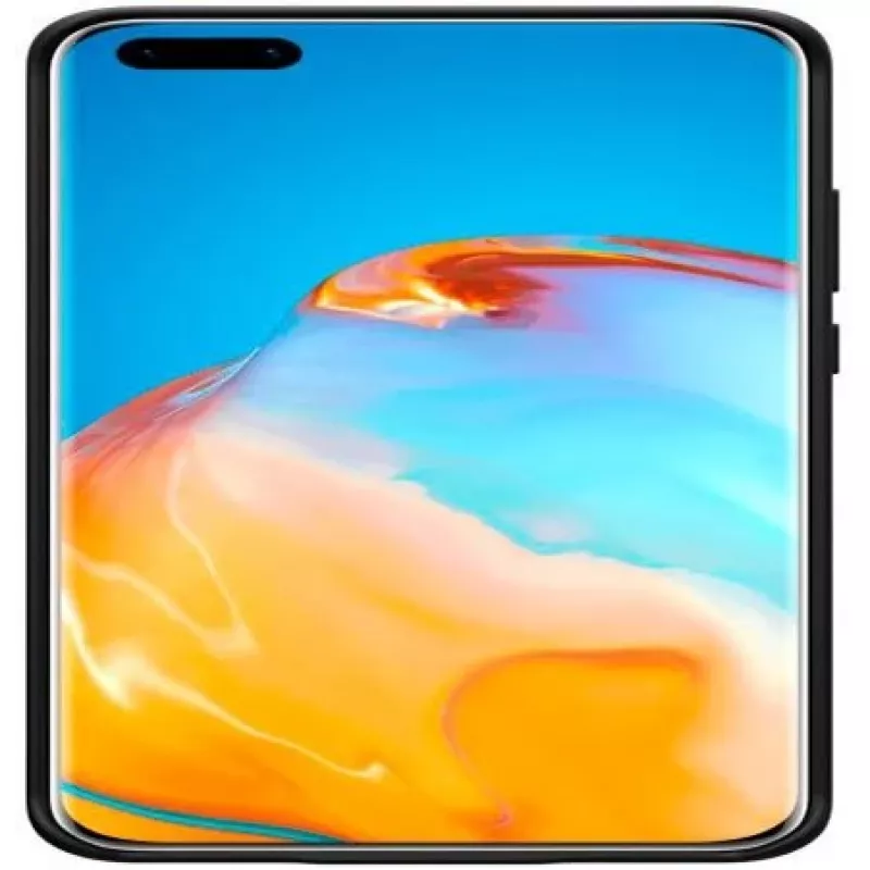 Evelatus Huawei P40 Pro Custodia in silicone nano Soft Touch TPU nera