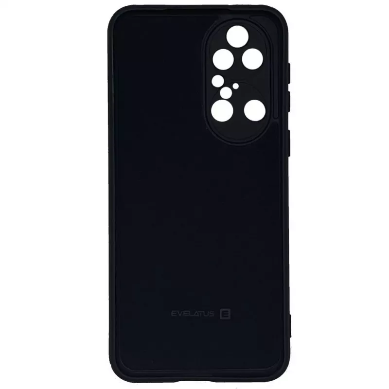 Evelatus Huawei P50 Pro custodia in silicone nano Soft Touch TPU nera