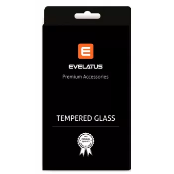 Evelatus Huawei Y7 2018 2.5D Full Cover vetro temperato Japan Glue anti-statico protezione schermo