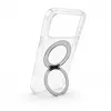 Evelatus Custodia ibrida con MagSafe e supporto in metallo 360° per iPhone 17 Pro Max, trasparente