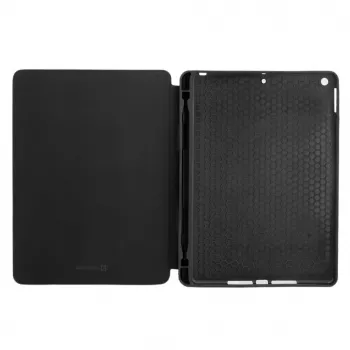 Evelatus iPad 10.2 custodia per tablet con interno in simil-microfibra nero