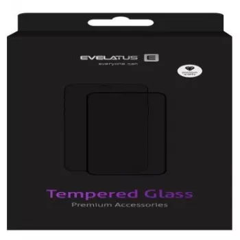 EVELATUS Pellicola protettiva in vetro Full Cover 2.5D con colla giapponese anti-statico per LG V40