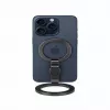 Evelatus Supporto magnetico in metallo ad anello per telefono Nero