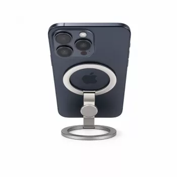 Evelatus Supporto magnetico in metallo per telefono ad anello argento