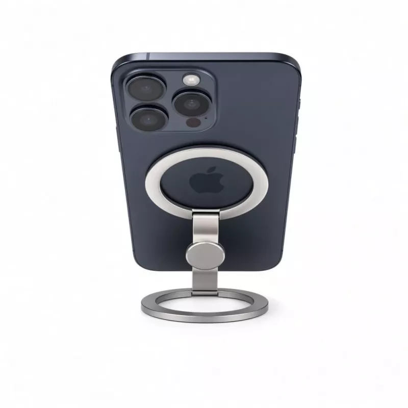 Evelatus Supporto magnetico in metallo per telefono ad anello argento