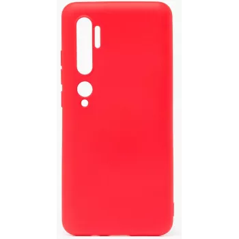 Evelatus Custodia in silicone nano per Xiaomi Mi Note 10 / Mi Note 10 Pro - Soft Touch TPU - rossa