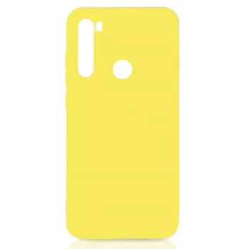 Evelatus custodia in silicone Nano per Xiaomi Redmi Note 8 / Redmi Note 8 2021, Soft Touch TPU, gialla