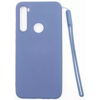 Evelatus Custodia in nano silicone Soft Touch TPU per Xiaomi Redmi Note 8 / Redmi Note 8 2021 - blu scuro