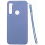 Evelatus Custodia in nano silicone Soft Touch TPU per Xiaomi Redmi Note 8 / Redmi Note 8 2021 - blu scuro