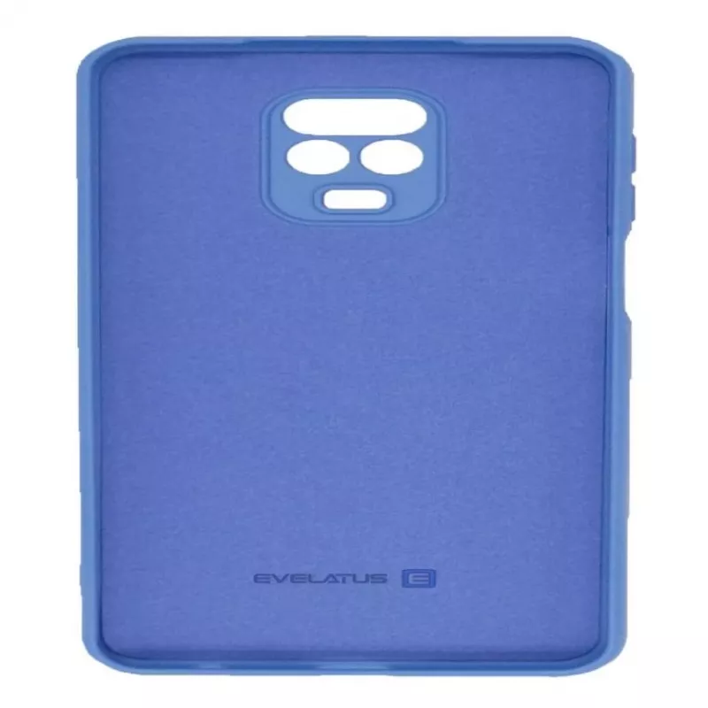 Evelatus custodia in silicone Nano Soft Touch TPU per Xiaomi Redmi Note 9 Pro / Redmi Note 9S - blu