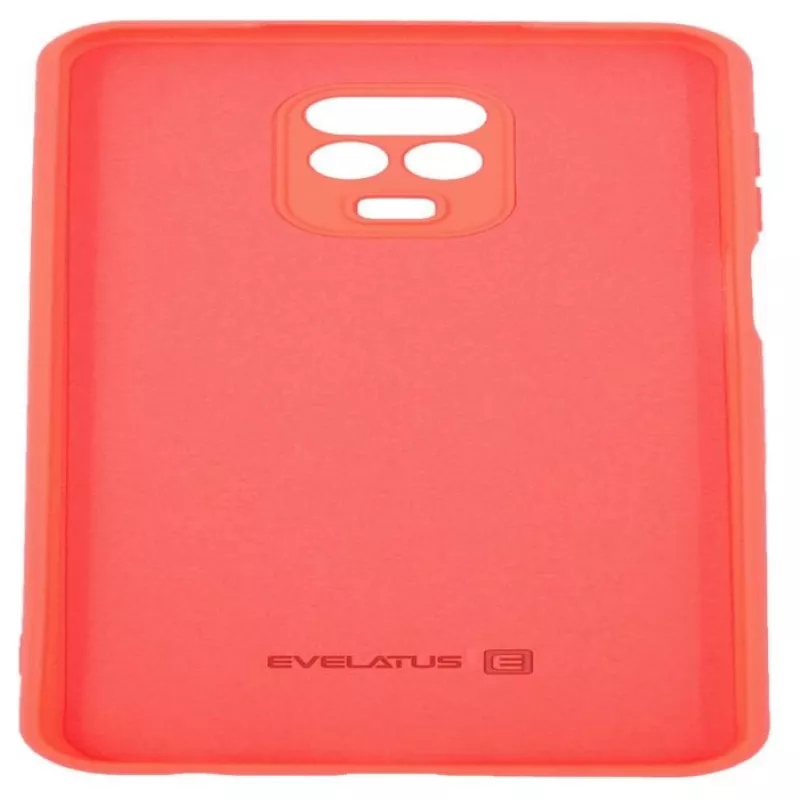 Evelatus Custodia in silicone nano Soft Touch TPU rossa per Xiaomi Redmi Note 9 Pro / Redmi Note 9S